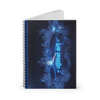Blue Neon Tech Ruled Journal