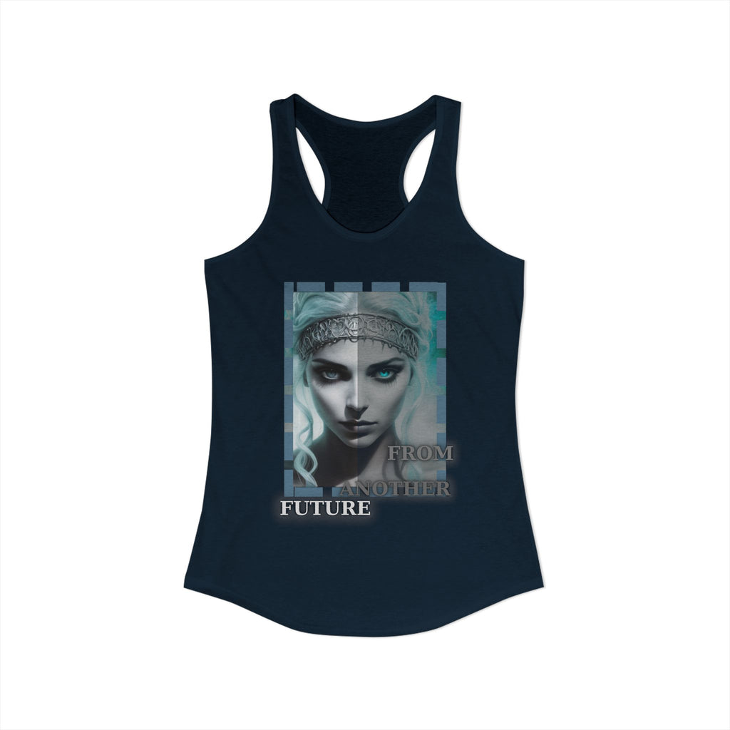 Future Vibes Racerback Tank — Sci‑Fi Ethereal Design