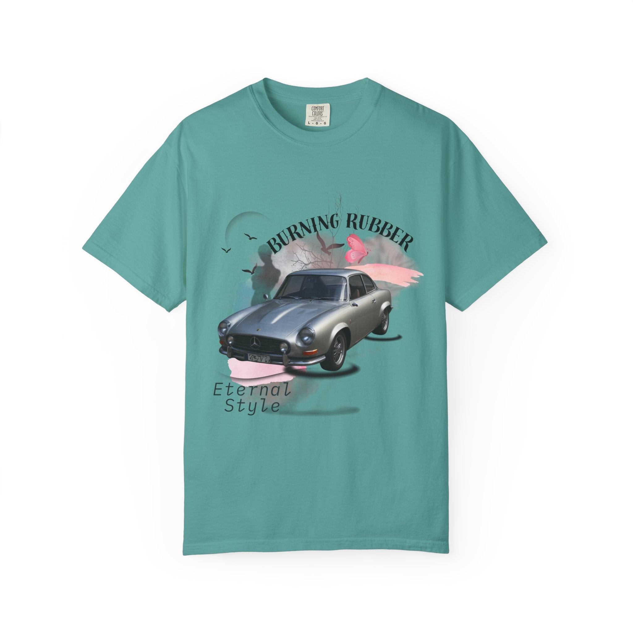 "Burning Rubber" Retro Automotive Tee