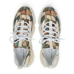 Mesh Sneakers — Pink Agate Swirl Athletic Shoes