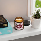 Amber Jar Soy Candle — Rose Kiss Scented Candle (Multi-Size)