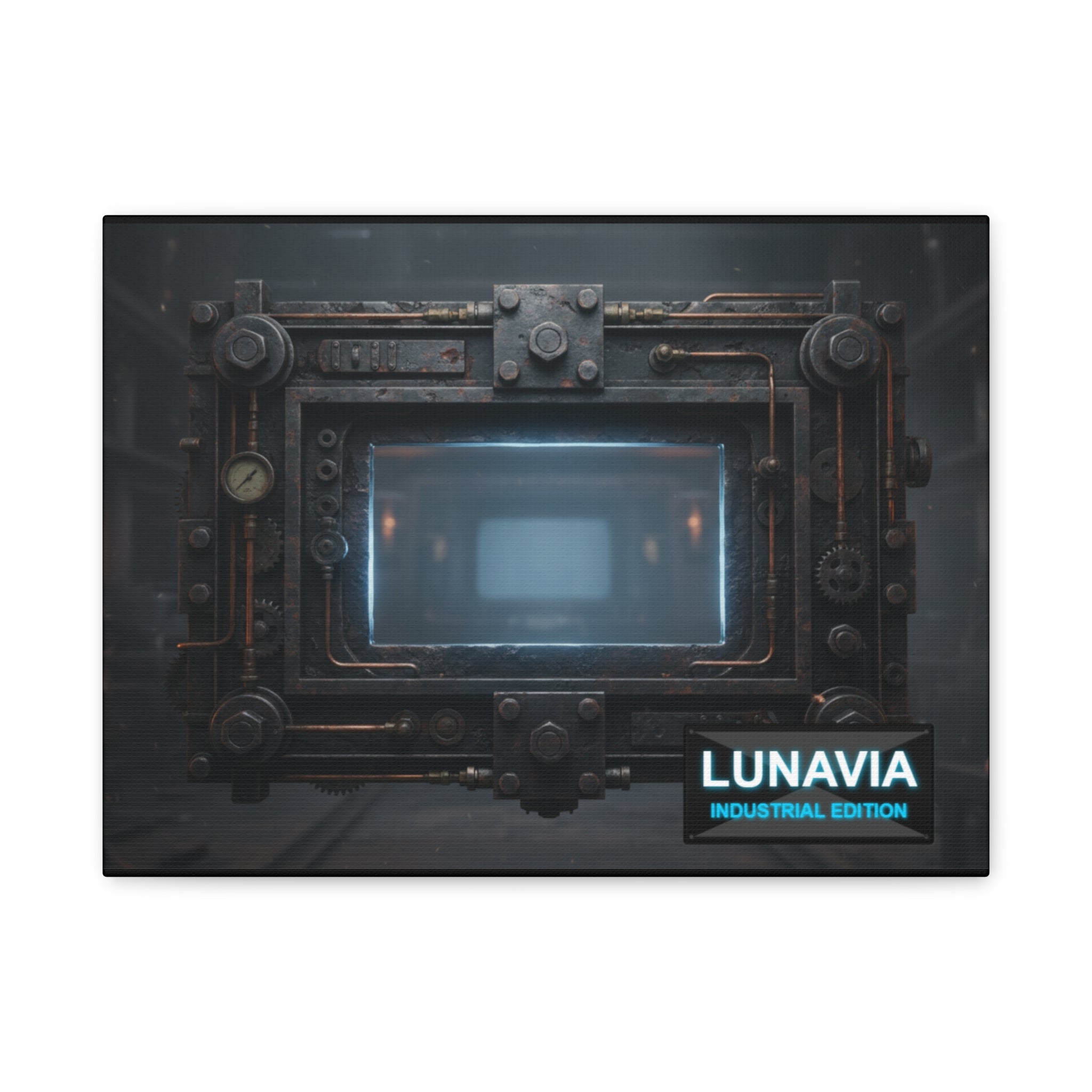 Industrial Vault Portal Canvas Art — Lunavia Classic
