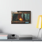 The Amber Core | Industrial Steam-Powered Frame Wall Art