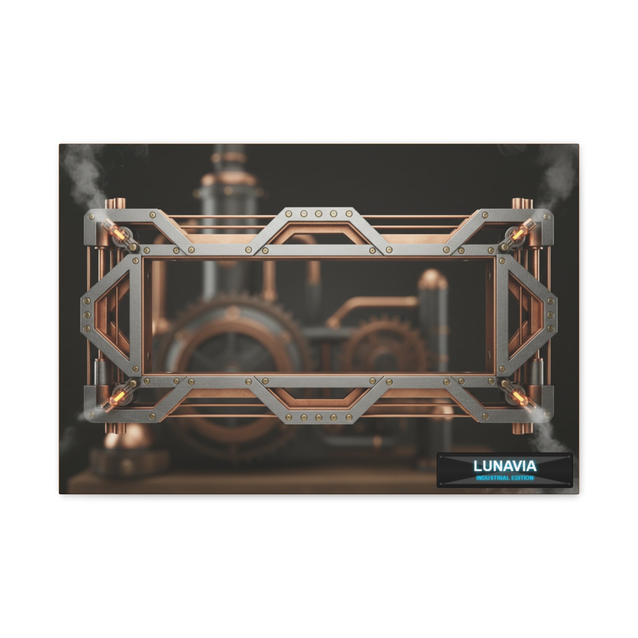 Steampunk Gearframe Canvas