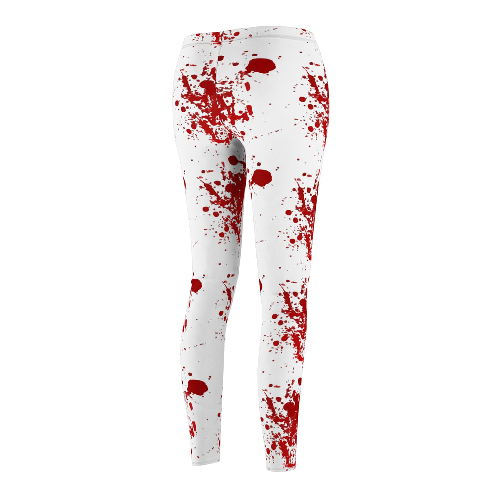 Blood Splatter Leggings — Halloween Red Splatter Women’s Leggings