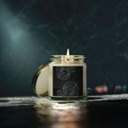 Amber Jar with Nautical Shell Design Candles