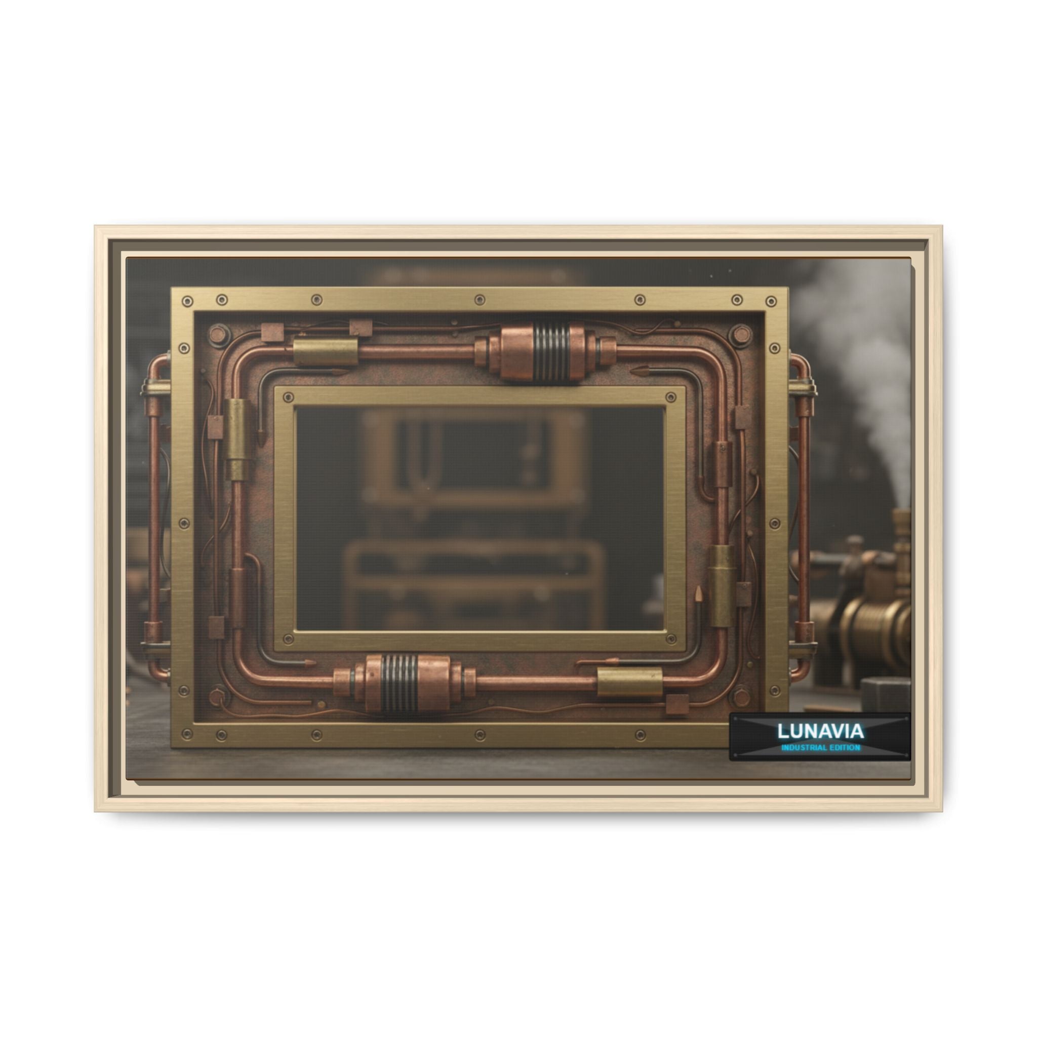 “A Glimpse Into the Age of Steam | LUNAVIA” (Framed)