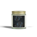 Amber Jar with Nautical Shell Design Candles