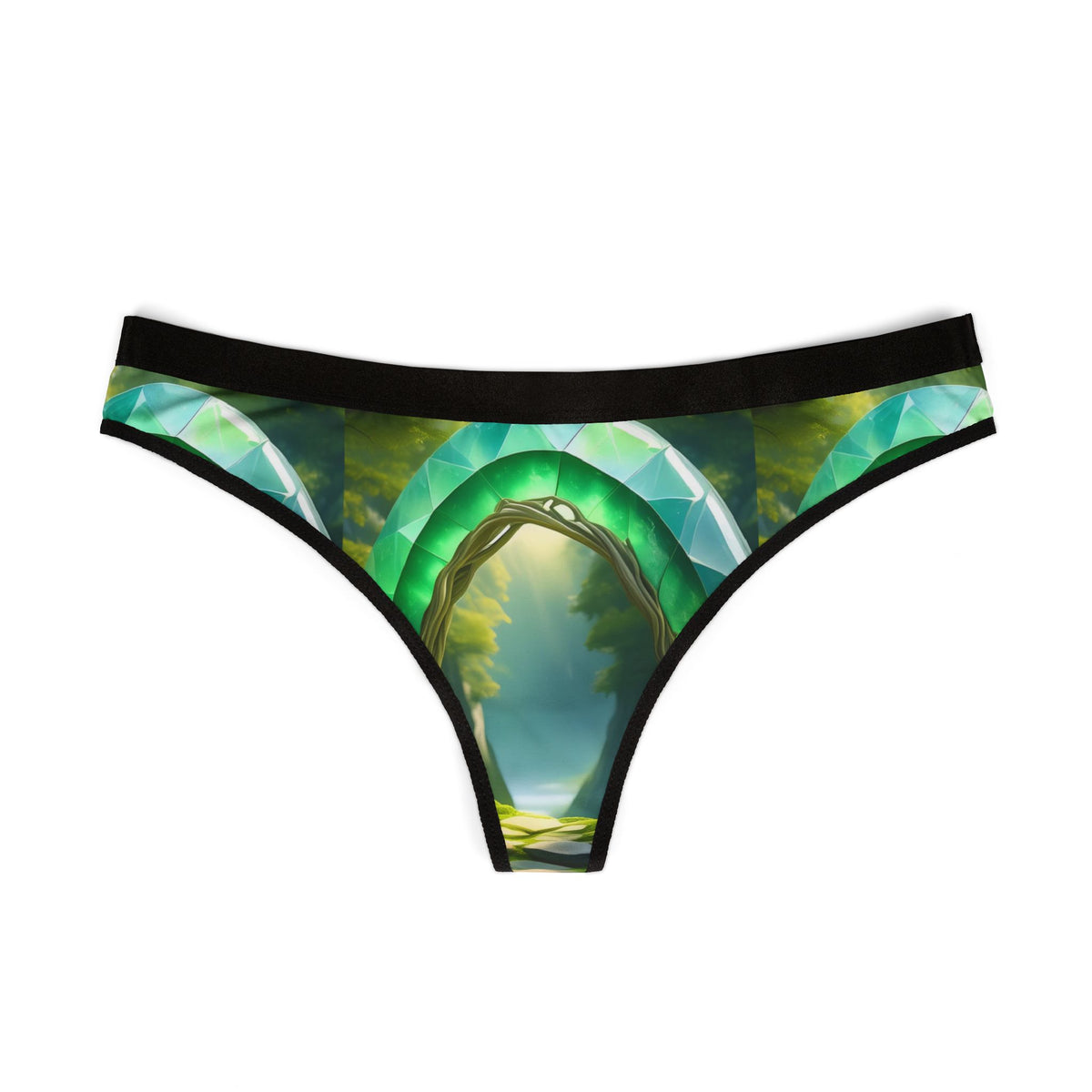 Green Fantasy Landscape Thong