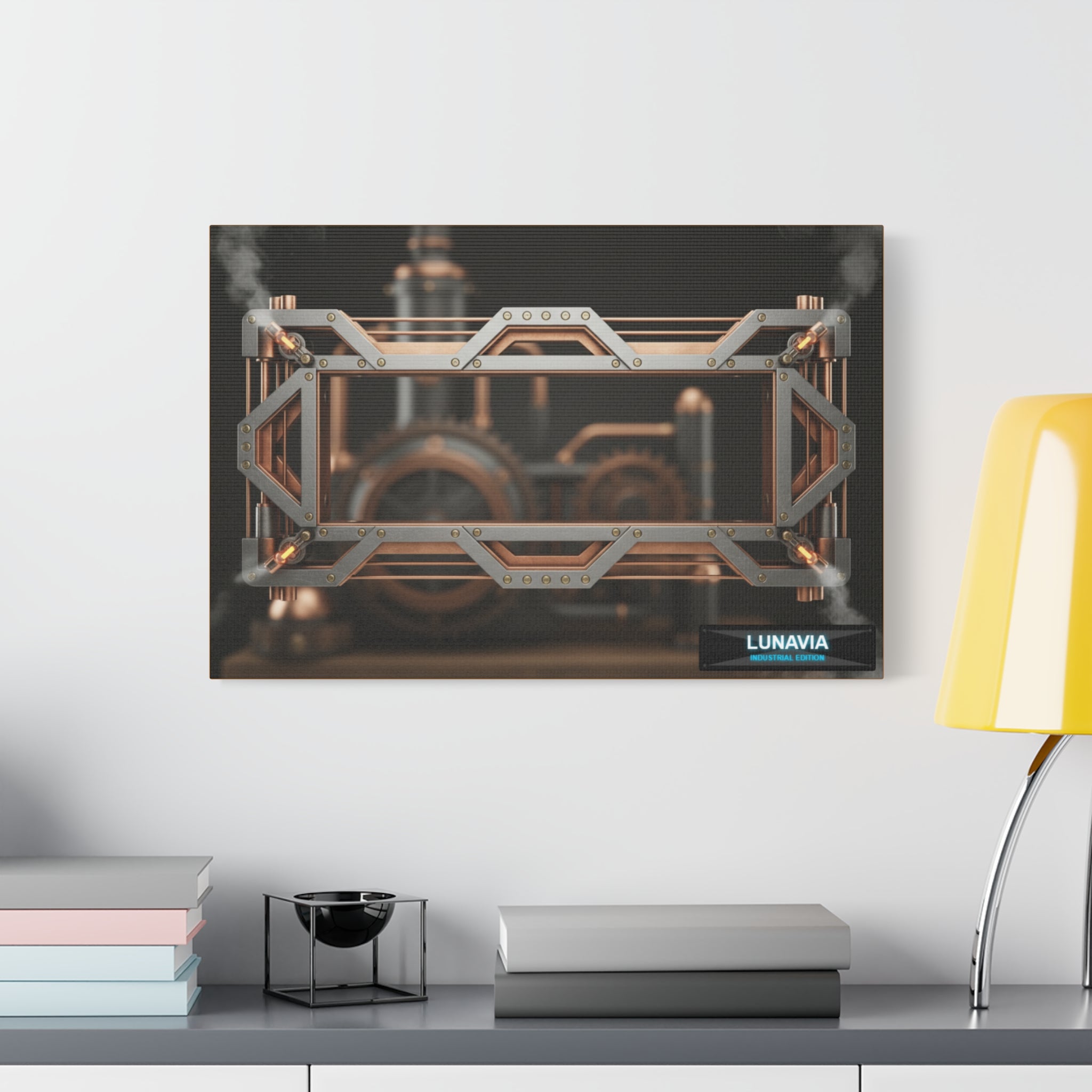 Steampunk Gearframe Canvas