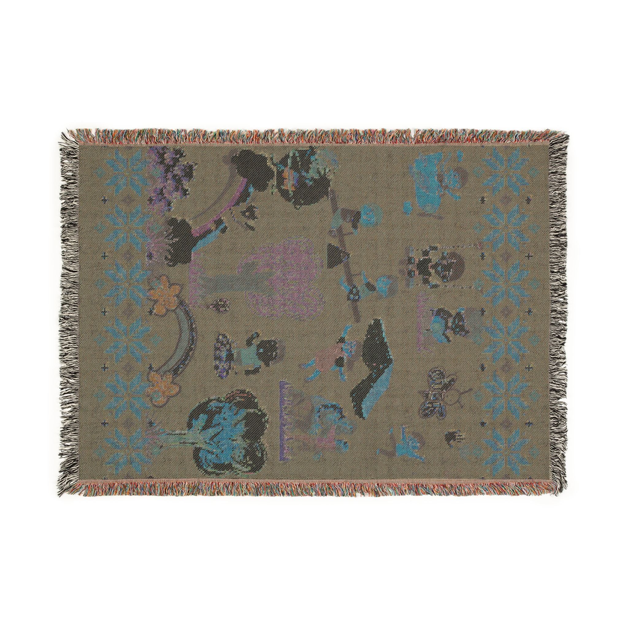 Winter Folklore | Nostalgic Storyteller Woven Blanket