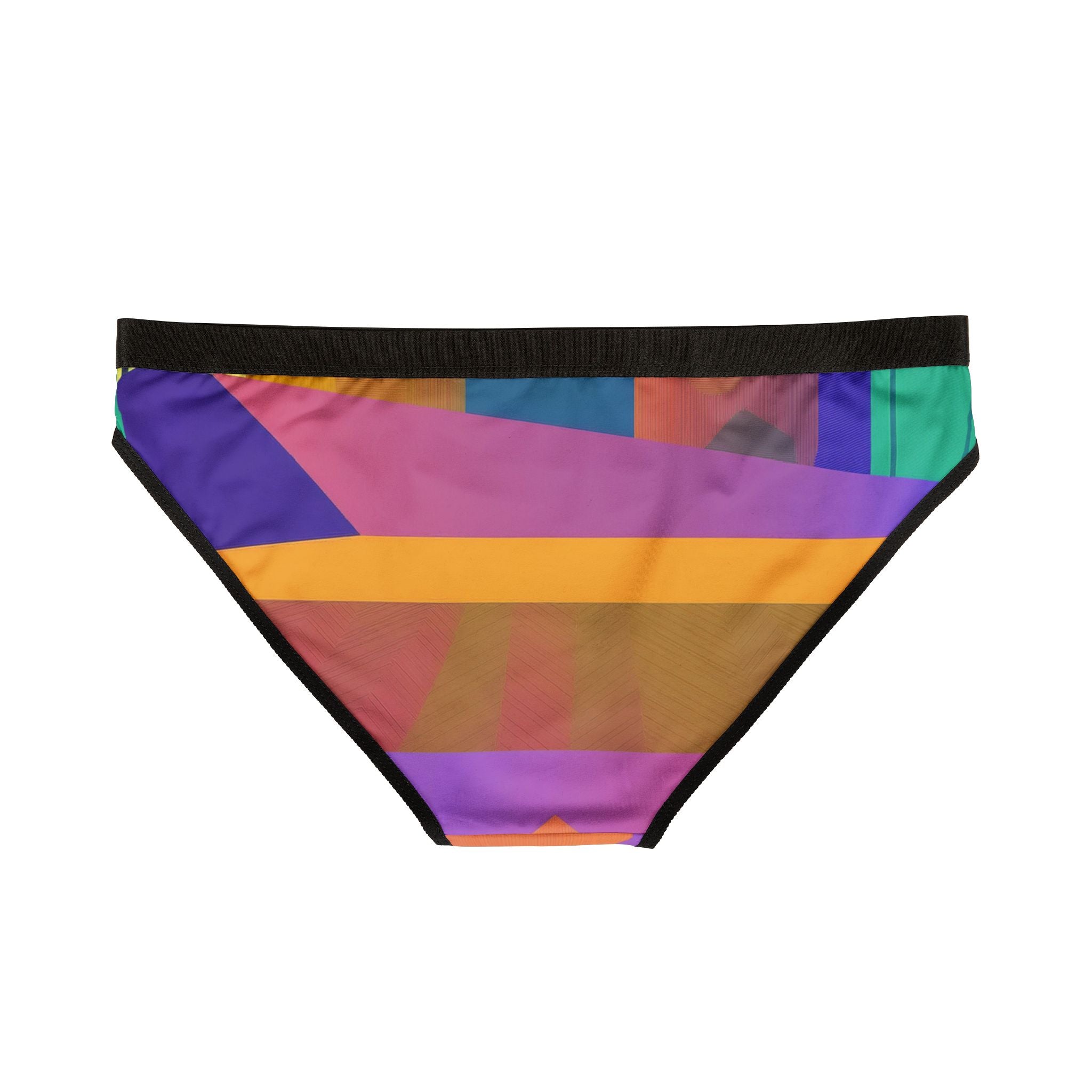 Geometric Colorblock Women's Stripe Underwear