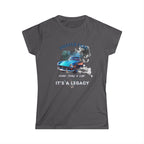 Classic Car Tee — "Painted Finish, It's A Legacy" Women's Vintage Automotive T-Shirt