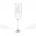 Bride Silhouette Champagne Flute | 8oz Wedding Toast Glass