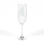 Bride Silhouette Champagne Flute | 8oz Wedding Toast Glass