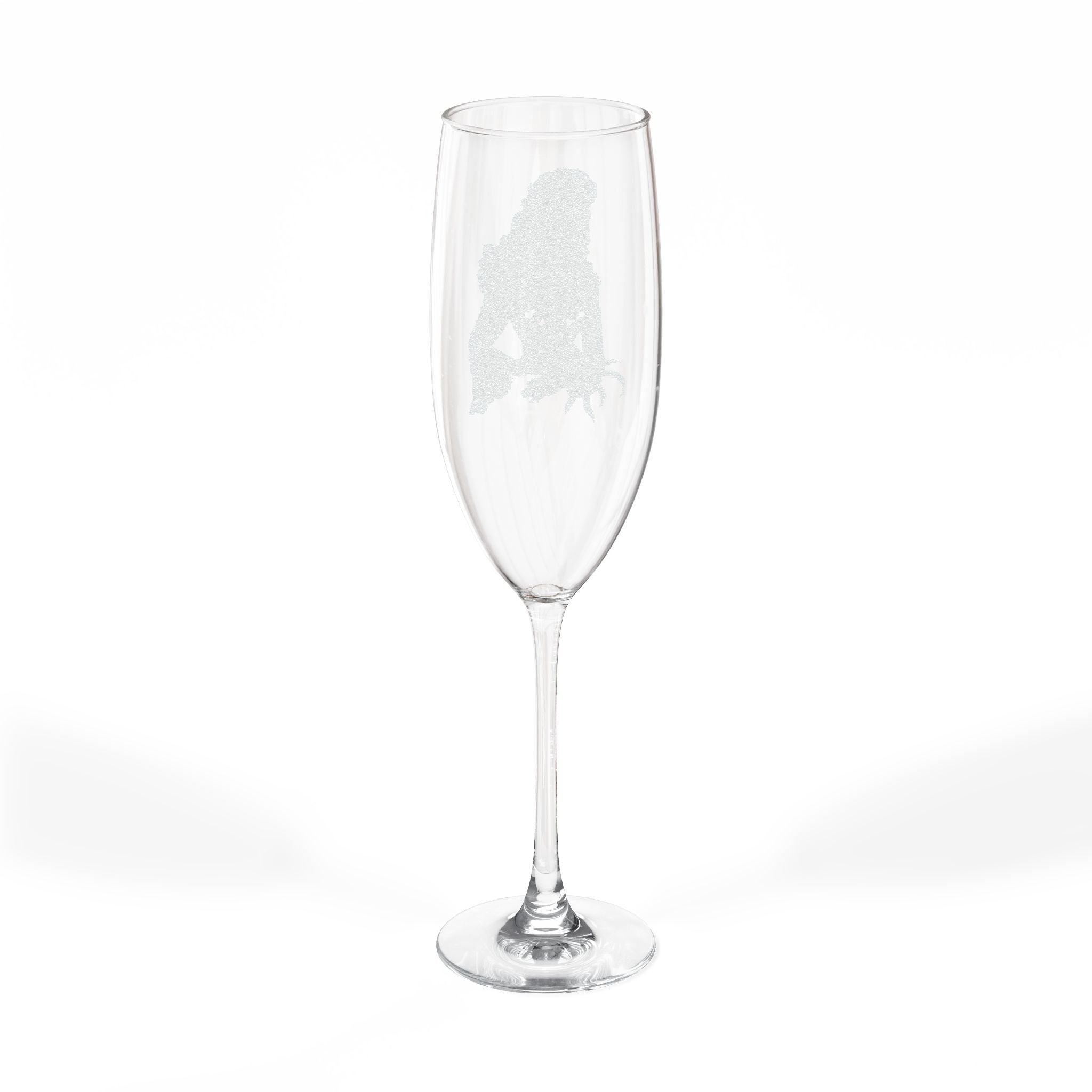 Bride Silhouette Champagne Flute | 8oz Wedding Toast Glass