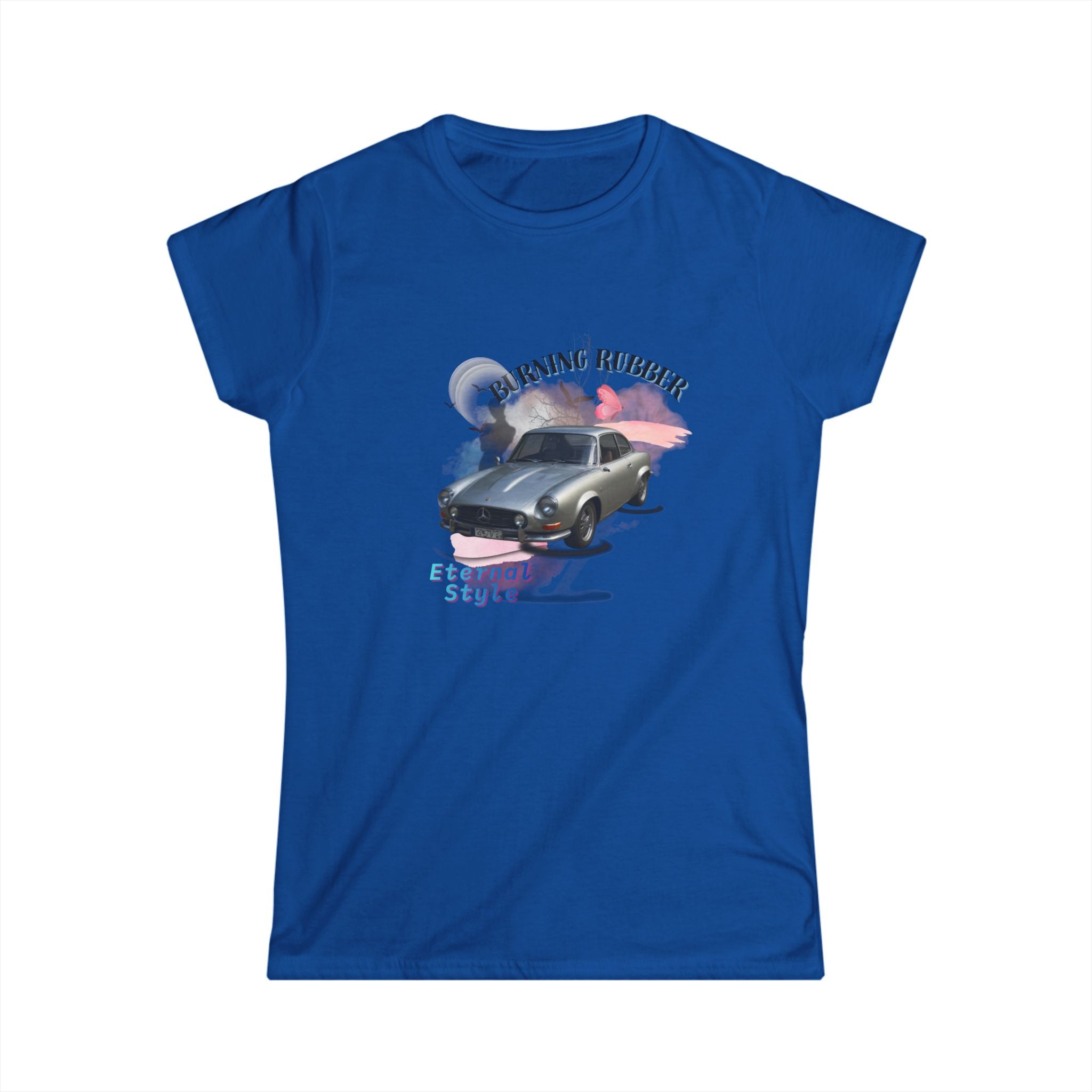 Retro Night Drive Tee — Classic Car Moonlight Design (Feeling Forever)