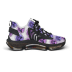 Purple Cheshire Cat Mesh Sneakers — Women's Novelty Athletic Shoes