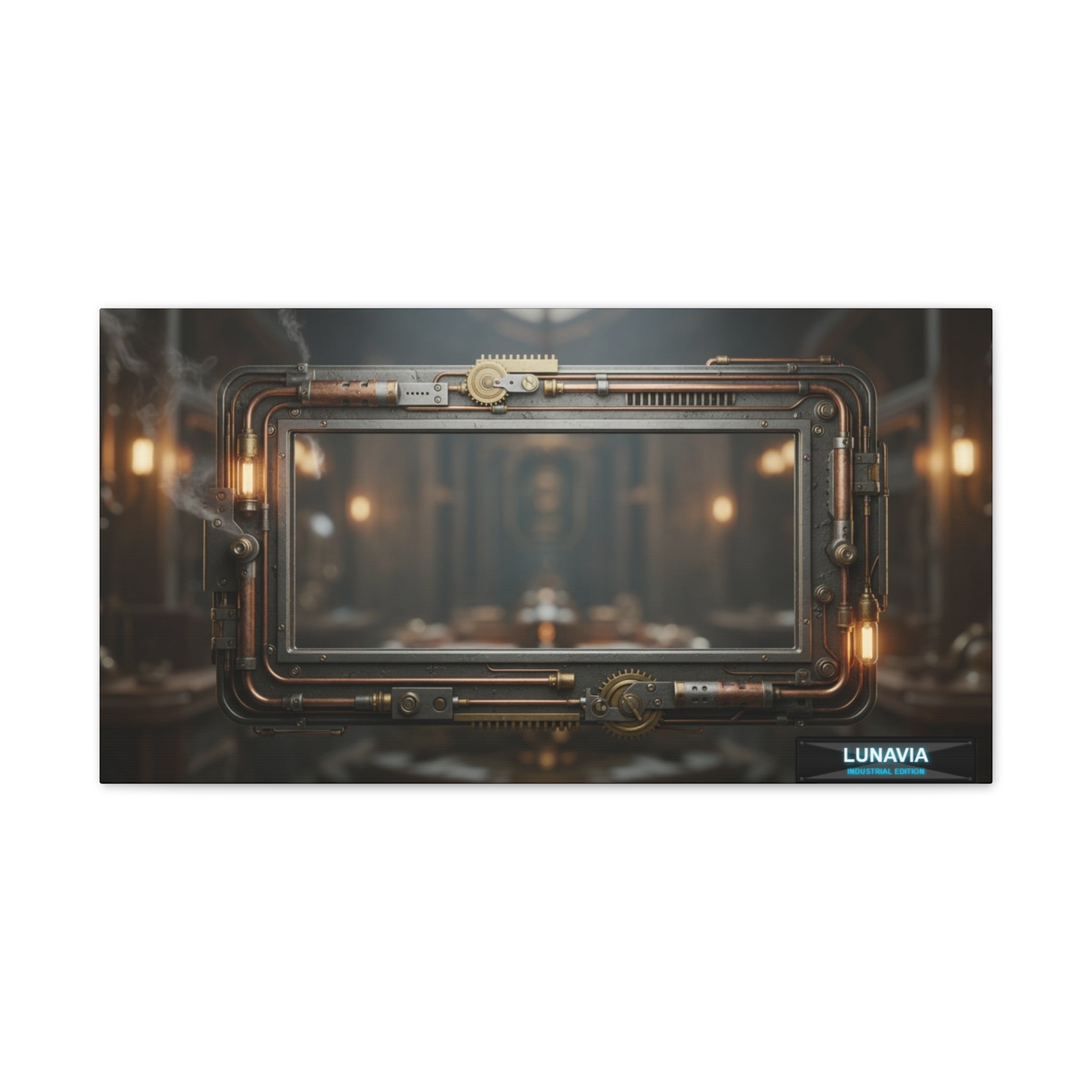 Steampunk Industrial Canvas Painting: A Masterpiece of Mechanical
