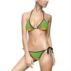 The green and orange triangle bikini 