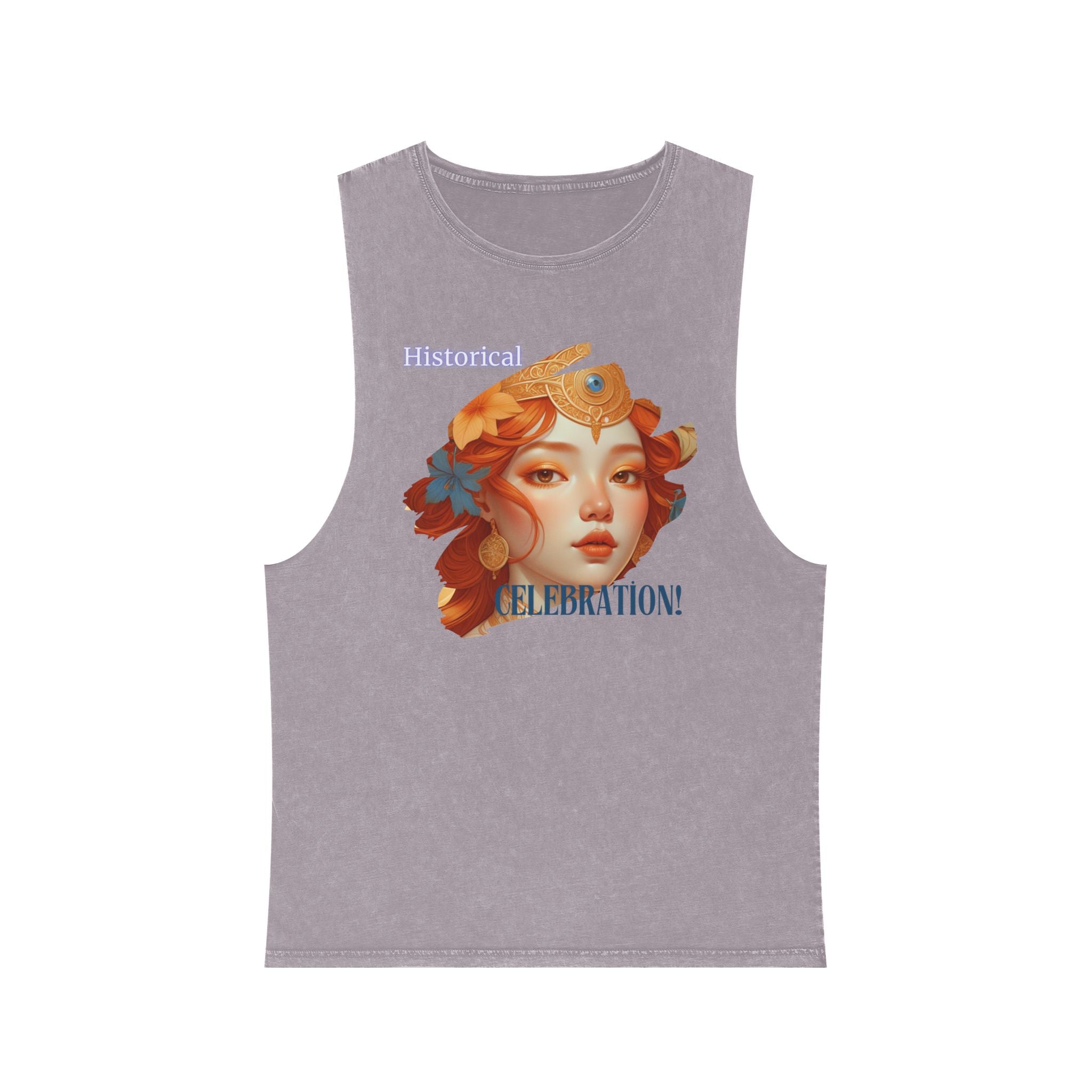 Historical Elevation Tank Top — Vintage Stonewash Graphic