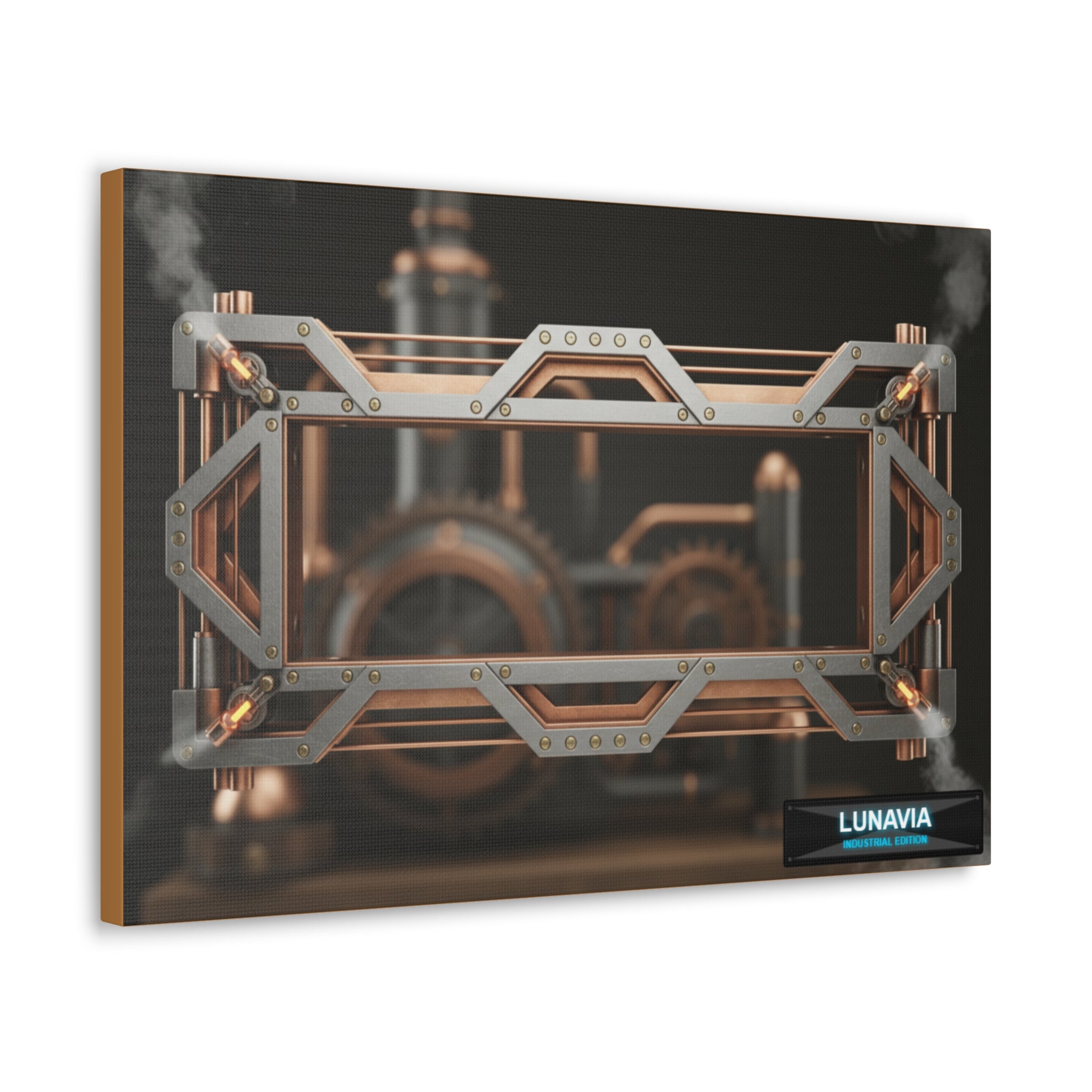 Steampunk Gearframe Canvas
