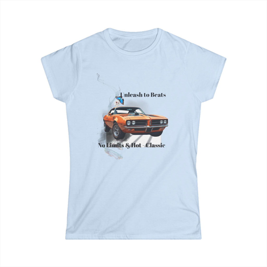 Classic Muscle Car Tee — 'Unleash to Roar, No Limits Just Classic' Women's T-Shirt