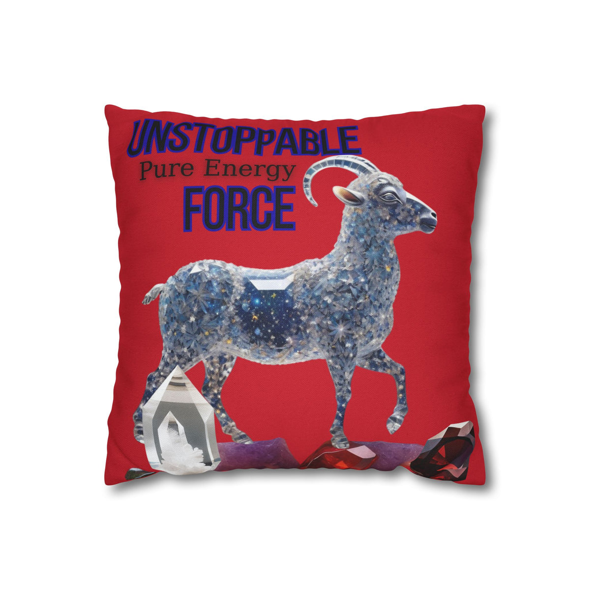 Unstoppable Force Ram Throw Pillow