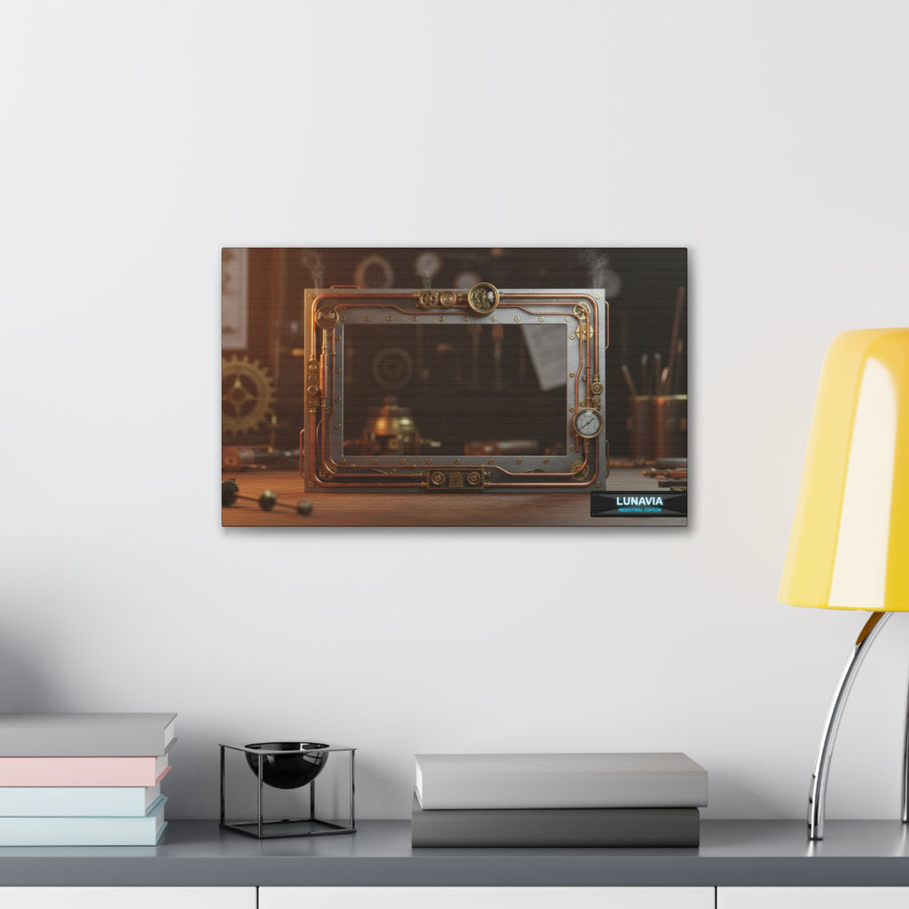 Lunavia Industrial Edition – Steampunk Decorative Canvas Frame