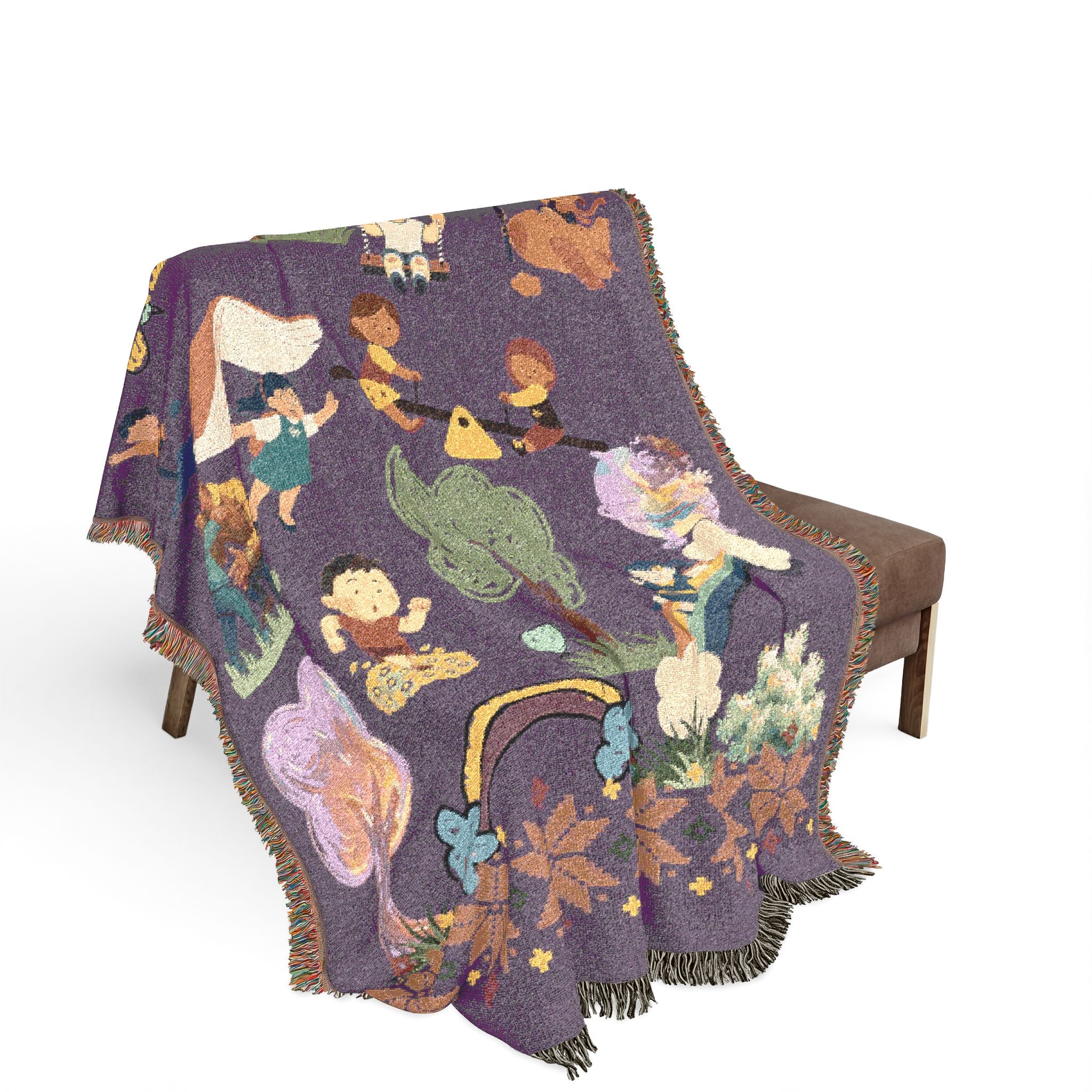 Winter Folklore | Nostalgic Storyteller Woven Blanket