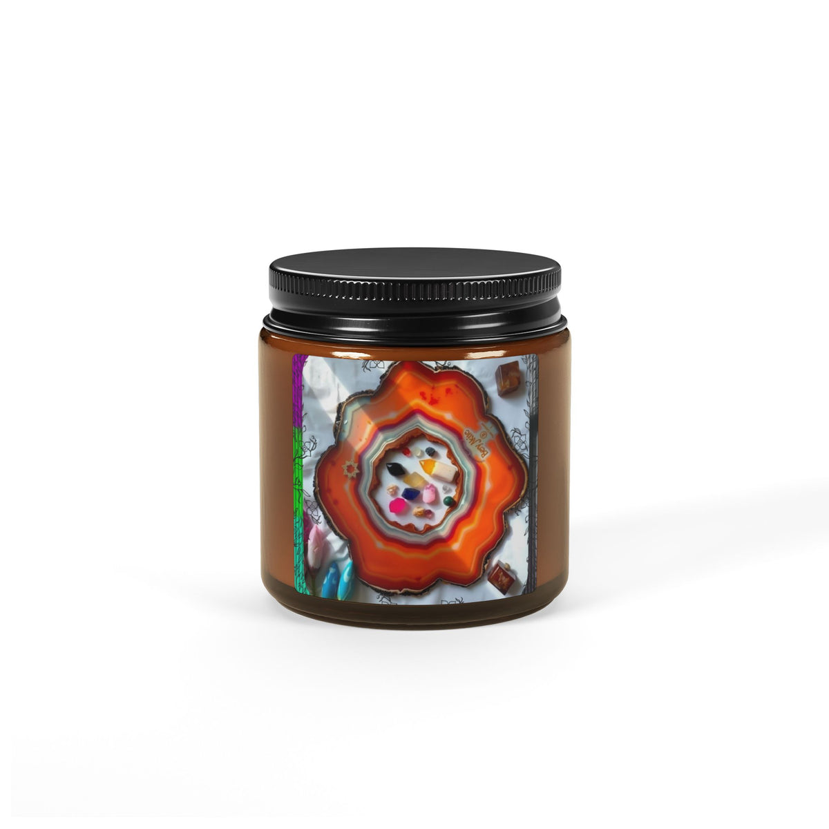 Amber Agate Glow Candle