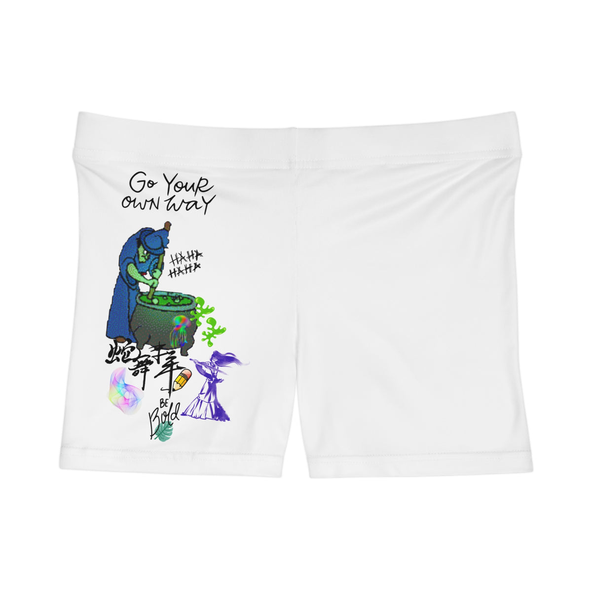 "Go Your Own Way" Graphic Women's Shorts
