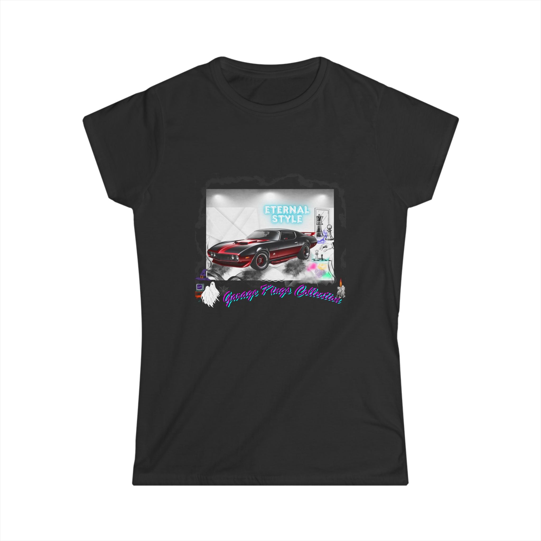 Eternal Speed Garage Kings Women's Tee — Vintage Sports Car Graphic