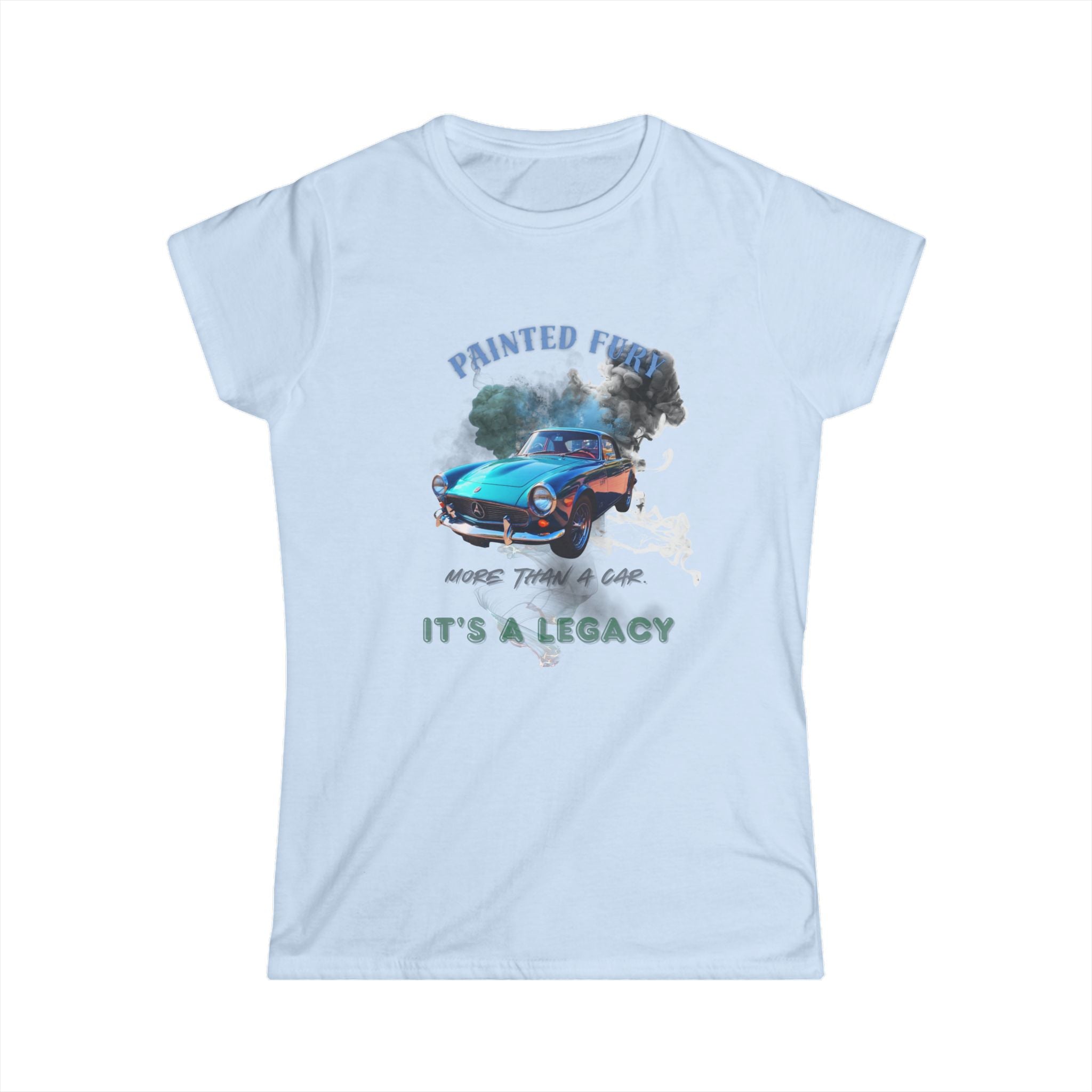 Classic Car Tee — "Painted Fast" Vintage Muscle Car It's a Legacy Women's T-Shirt