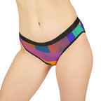 Geometric Colorblock Women's Stripe Underwear