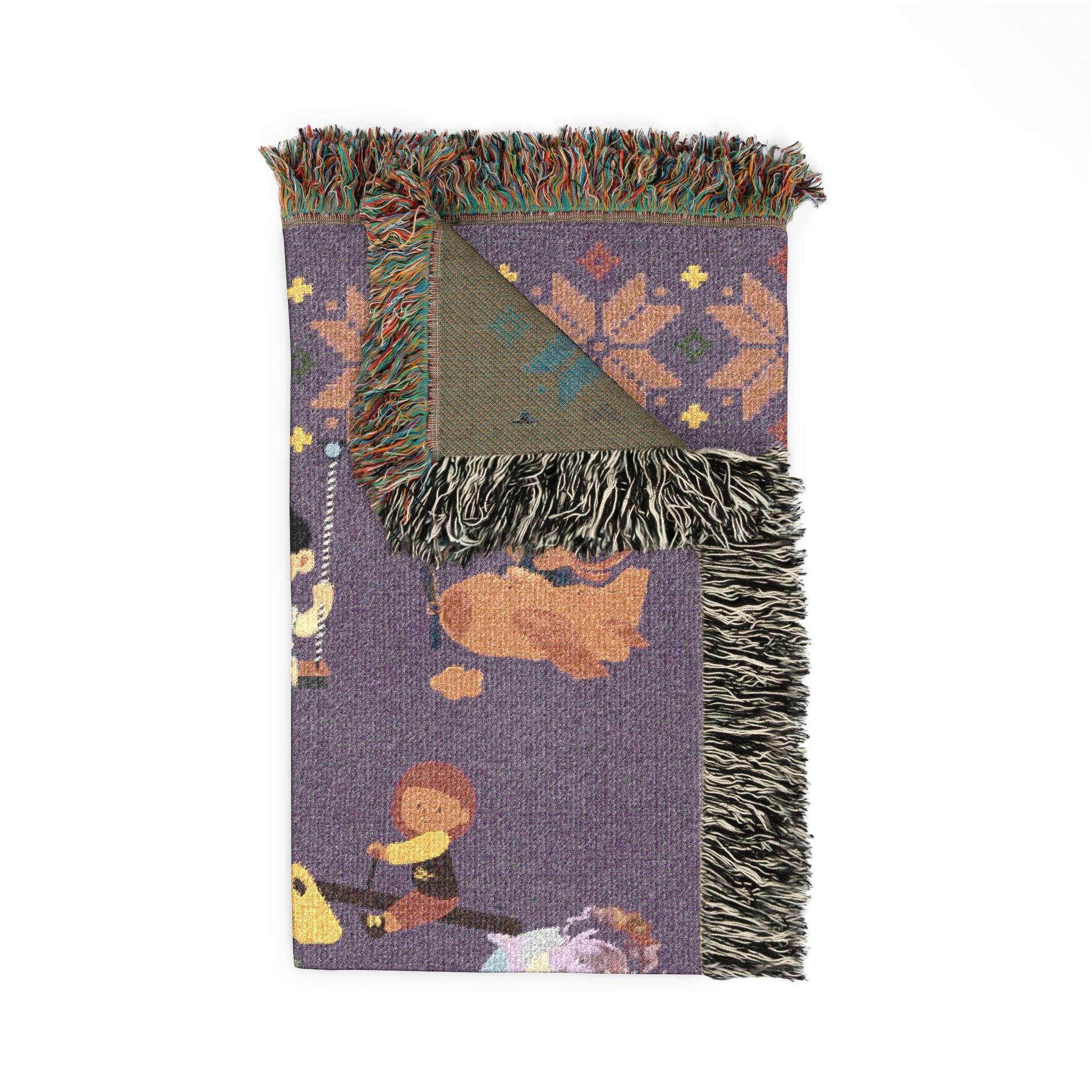 Winter Folklore | Nostalgic Storyteller Woven Blanket