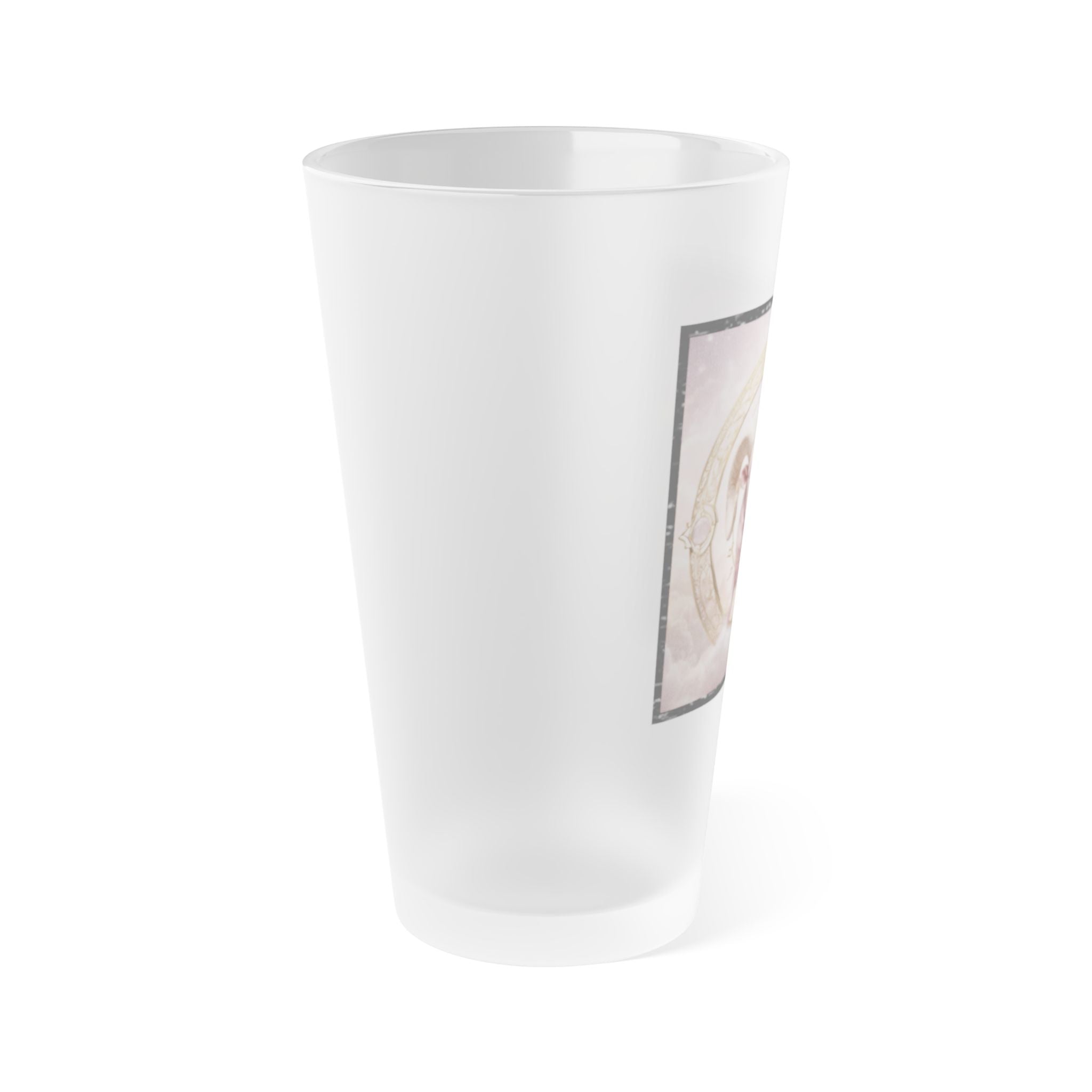 Rose Gold Ram Zodiac 16oz Pint Glass