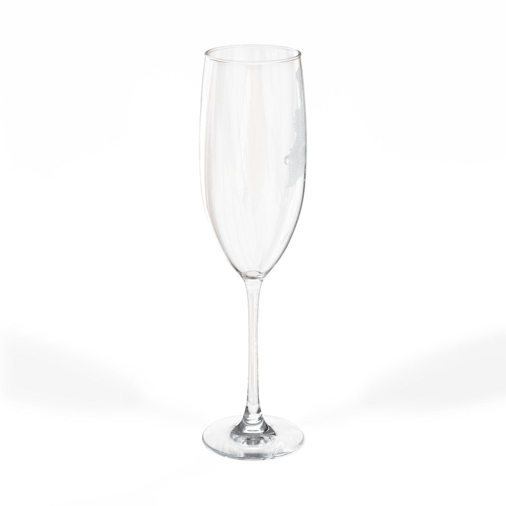 Bride Silhouette Champagne Flute | 8oz Wedding Toast Glass