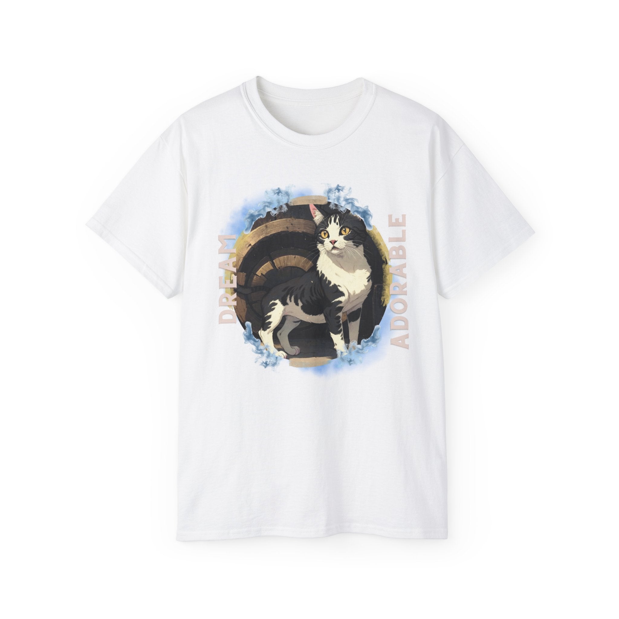Cat Mom Graphic Tee — 'Dapper & Adorable' Black-and-White Cat Shirt