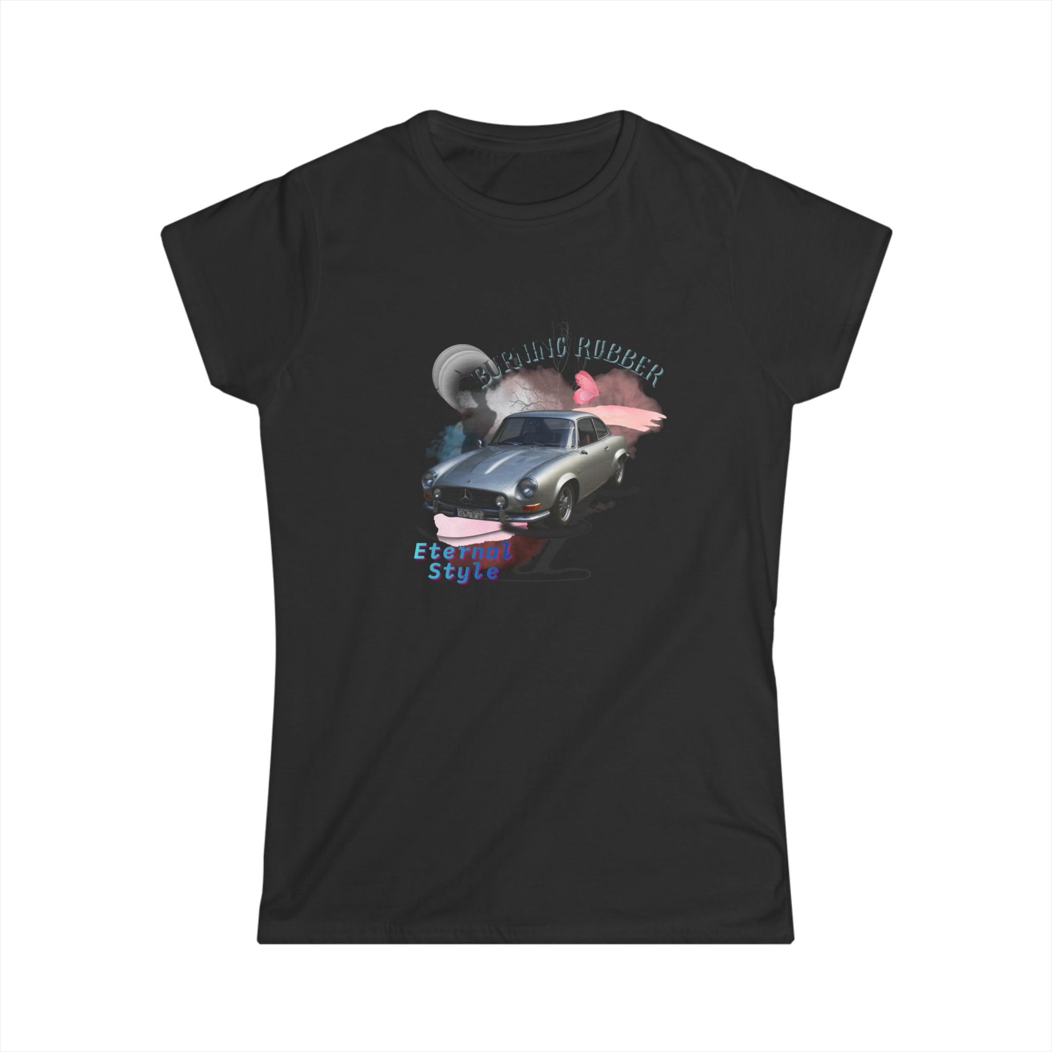 Retro Night Drive Tee — Classic Car Moonlight Design (Feeling Forever)