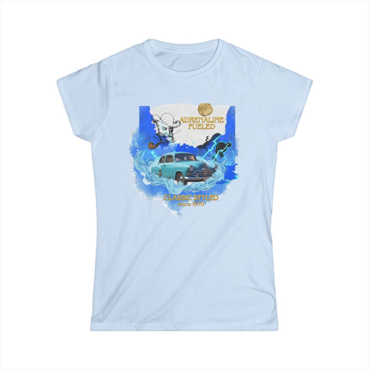 Urban Classic Car Graphic Tee — Modern Streetwear Women's T-Shirt