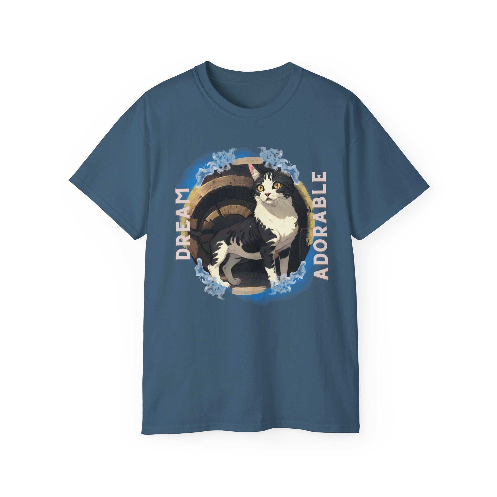 Cat Mom Graphic Tee — 'Dapper & Adorable' Black-and-White Cat Shirt