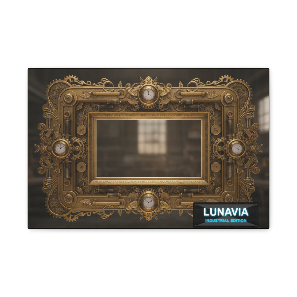 Steampunk Ornate Frame Canvas Print