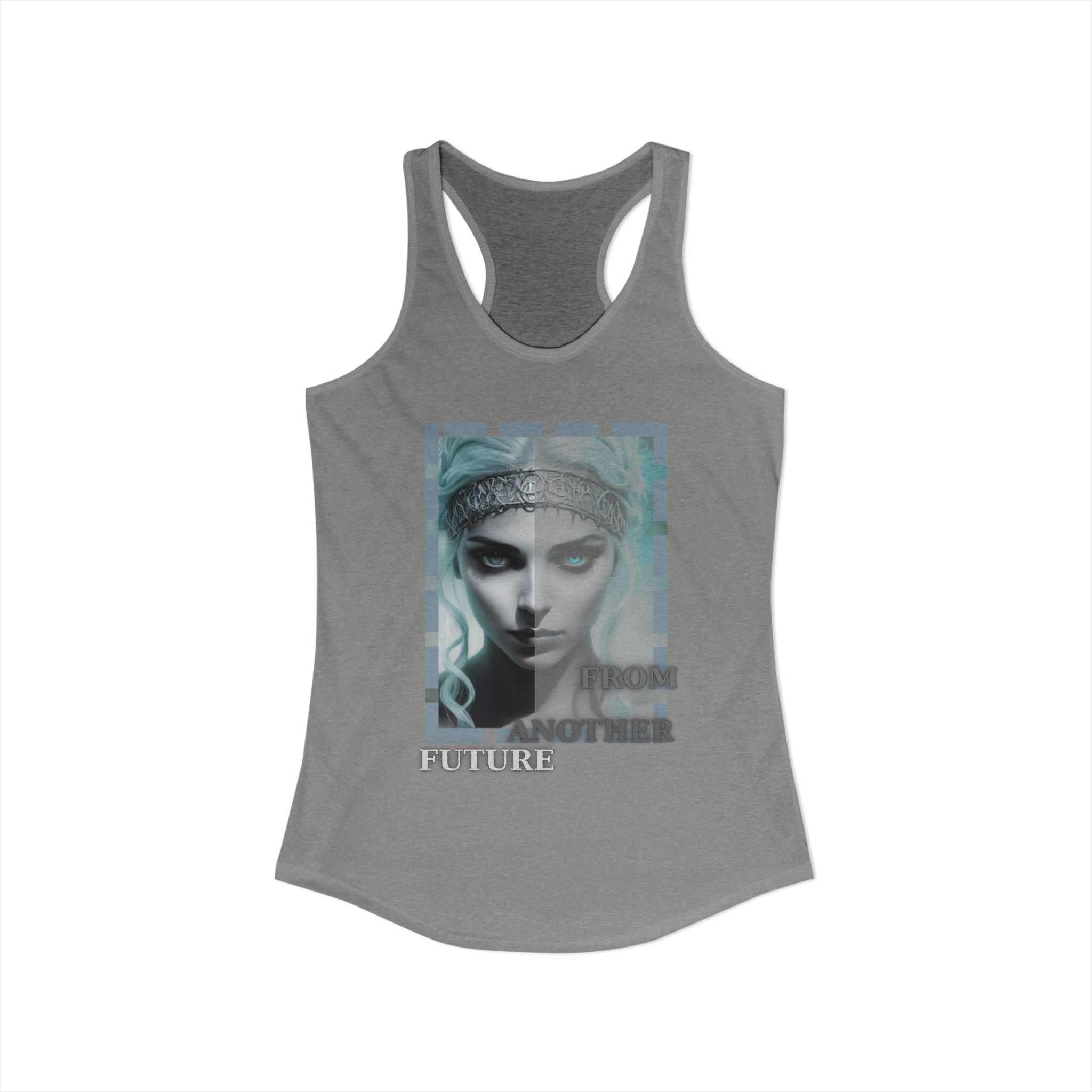 Future Vibes Racerback Tank — Sci‑Fi Ethereal Design