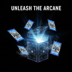 Dramatic Ad Prompt
A cinematic close-up of the Midnight Arcana 'Arcane Pulse' tuck box slowly opening in a dark void. Ethereal, pulsing blue and violet light emanates from within, illuminating floating cards that reveal intricate arcane symbols. Smoke swirls around the cards. 