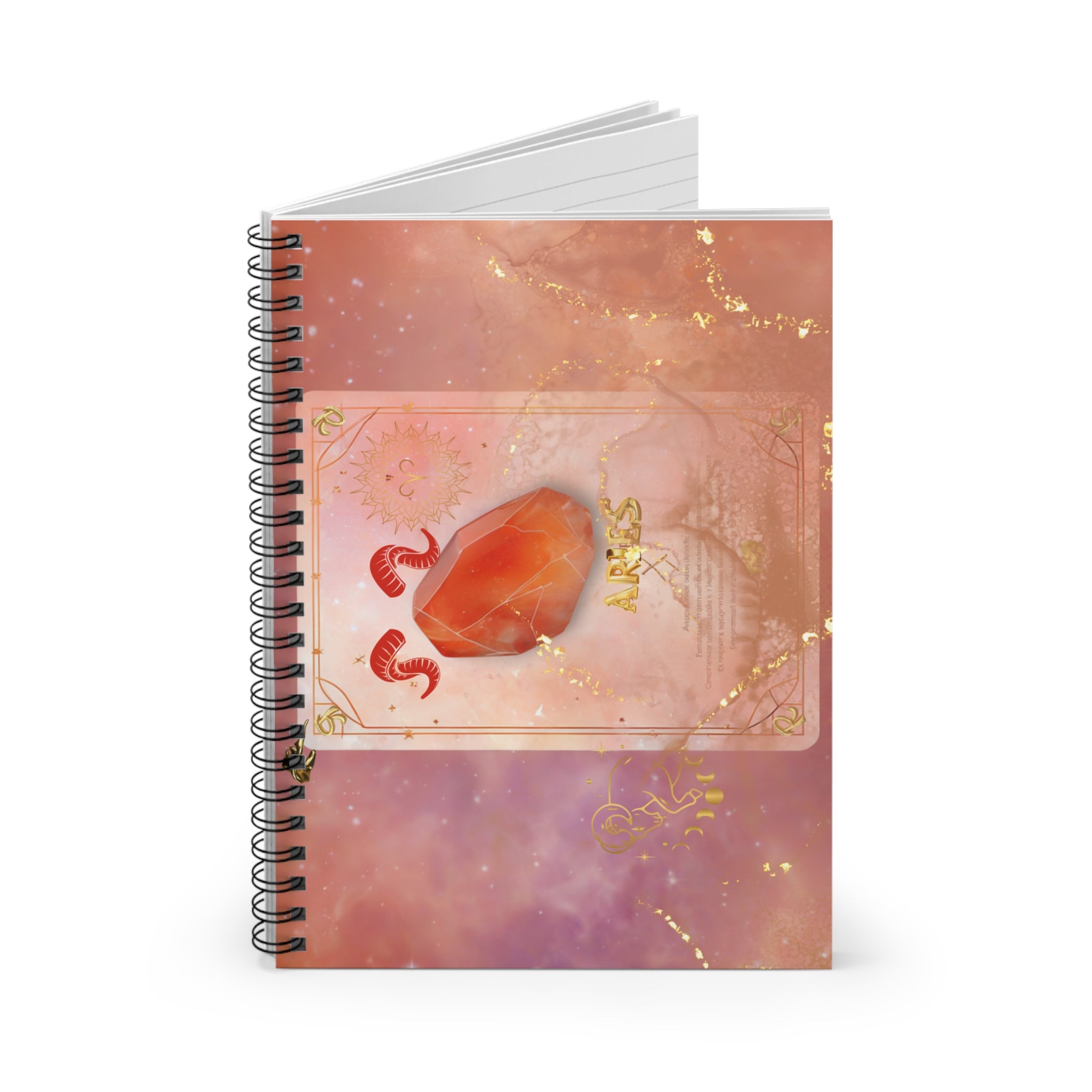 Luxury Aries Zodiac Gift | Elegant Fire Element Journal55 chars