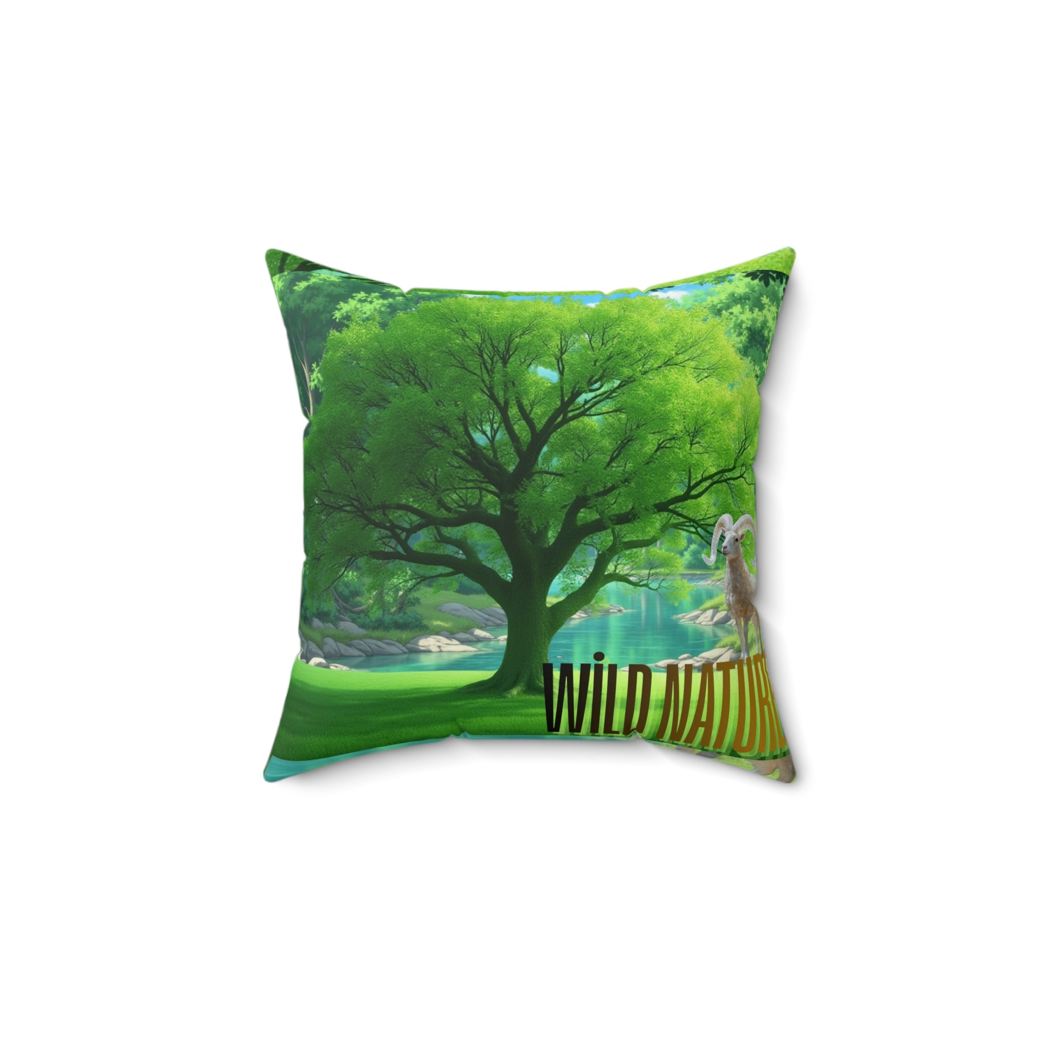 Wild Nature Scenic Throw Pillow