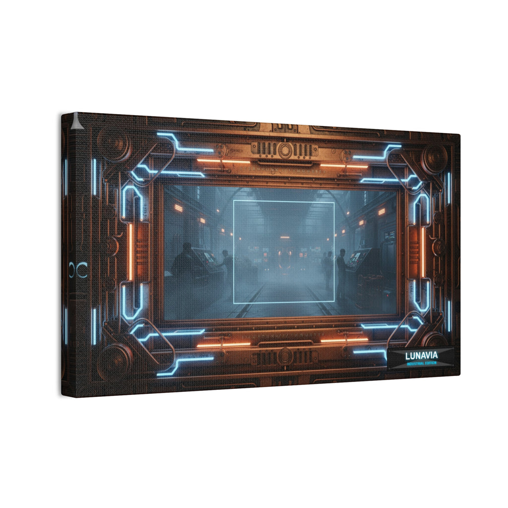 Futuristic Sci‑Fi Corridor Canvas