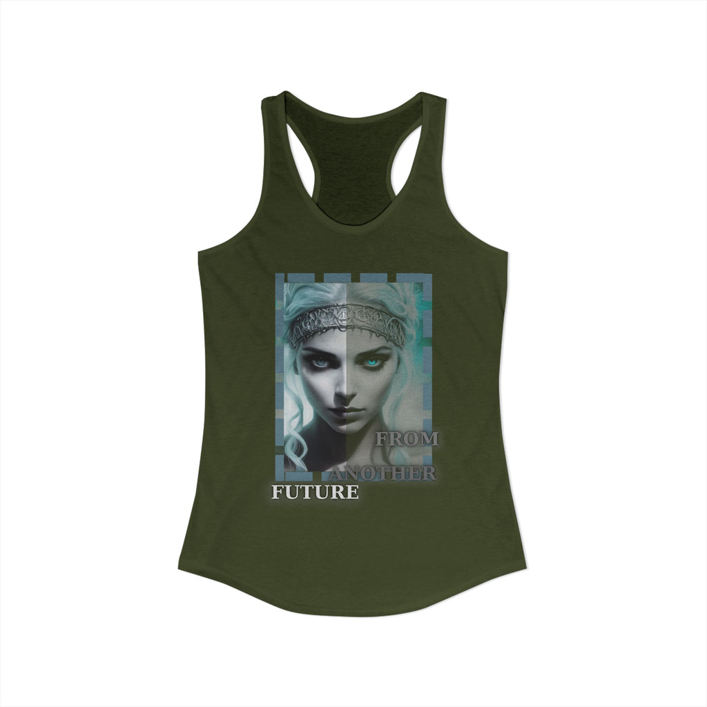 Future Vibes Racerback Tank — Sci‑Fi Ethereal Design