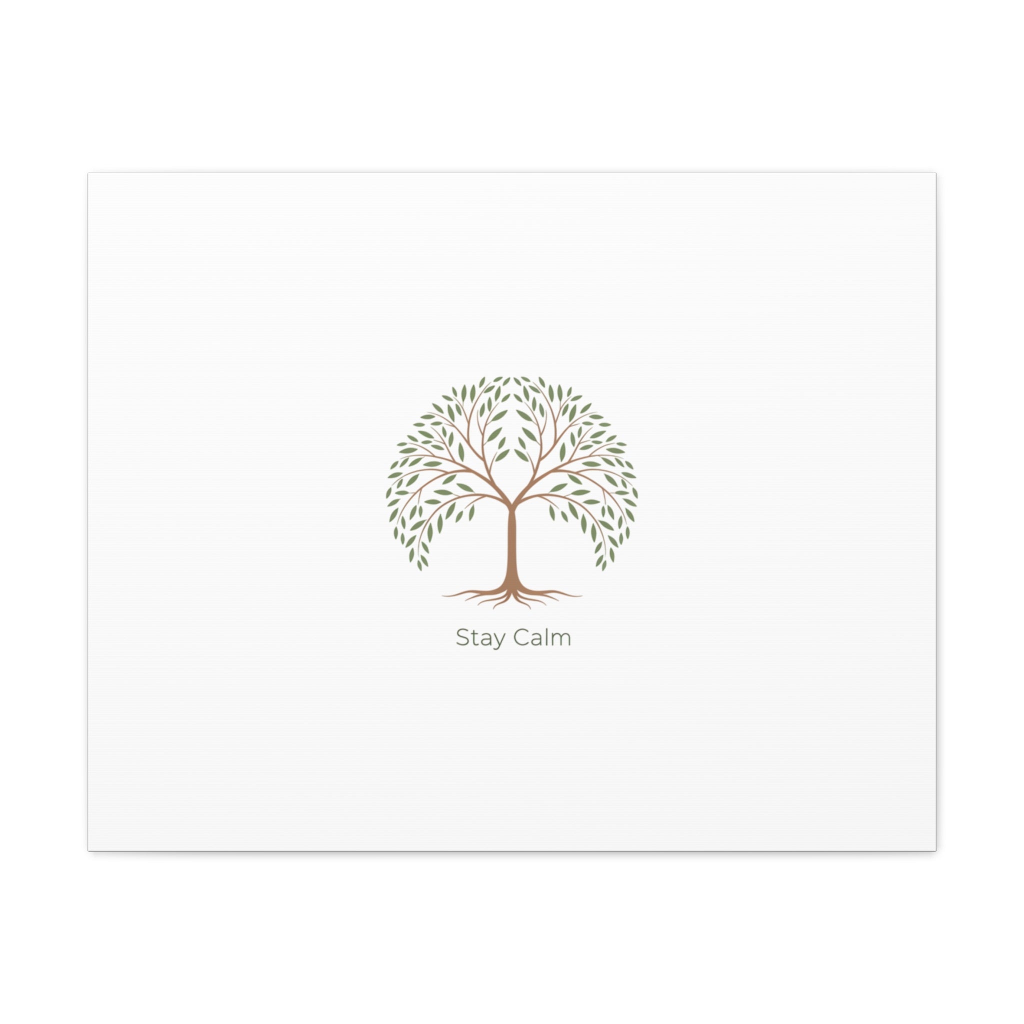 Stay Calm Canvas | Winter Fitness Grind, gym motivation decor